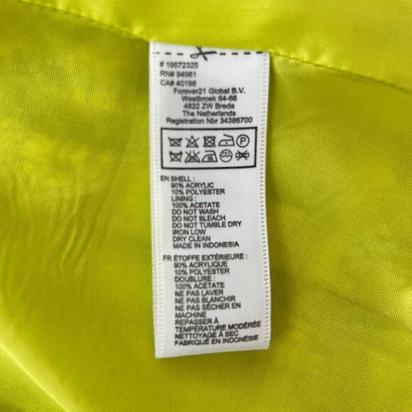 Forever 21 Classic Chic Tweed Jacket Yellow - Medium - Picture 9 of 9